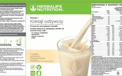 Koktajl Herbalife Formuła 1: Skład, efekty, cena. Czy warto?