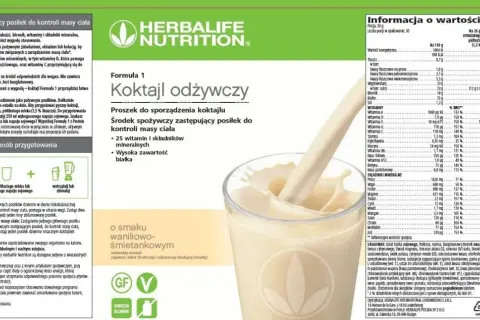 Koktajl Herbalife Formuła 1: Skład, efekty, cena. Czy warto?