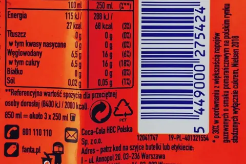 Ile cukru ma Fanta? Prawda o składzie i wpływie na zdrowie