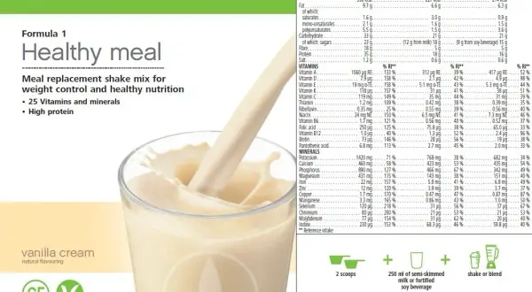 Herbalife Formuła 1: Jak używać? Skład, Przepisy, Zakup (780g)