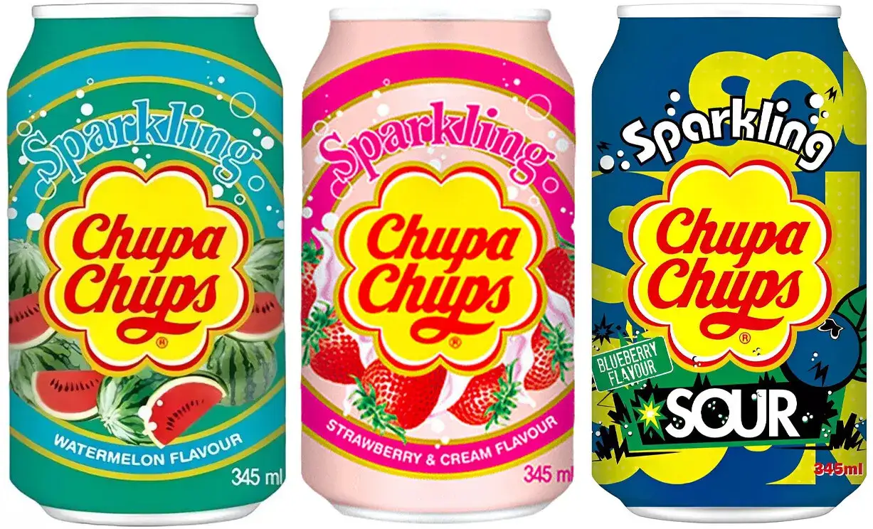 napoje Chupa Chups wszystkie smaki puszki