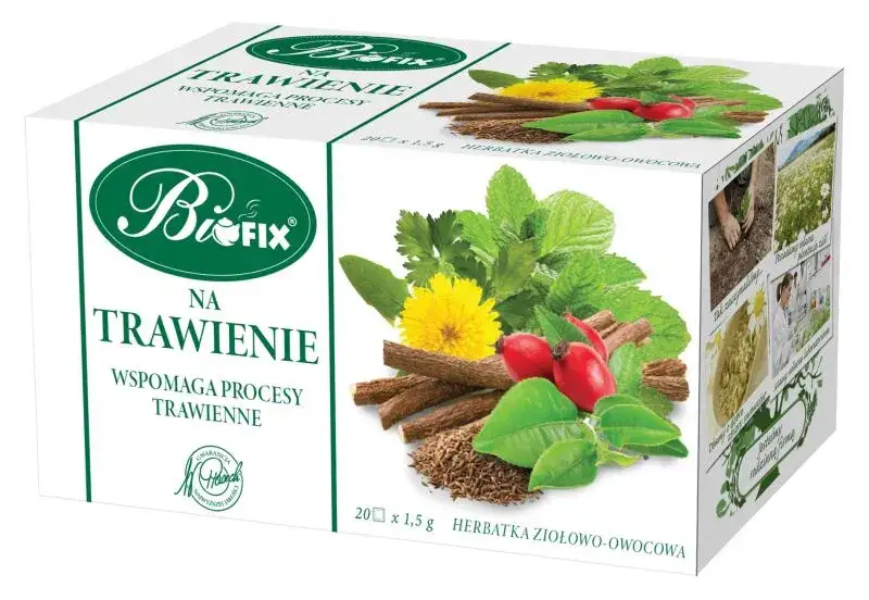 różne herbaty ziołowe na trawienie