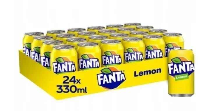Fanta Lemon puszki z różnych krajów